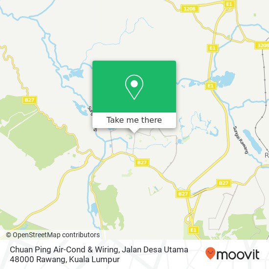 Peta Chuan Ping Air-Cond & Wiring, Jalan Desa Utama 48000 Rawang