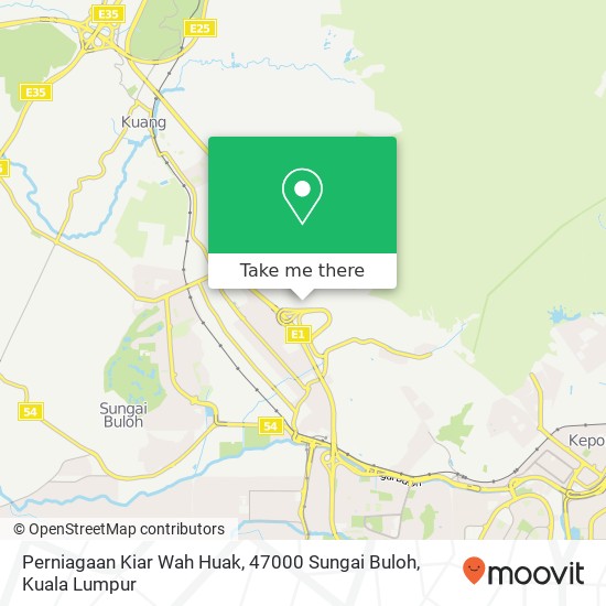 Peta Perniagaan Kiar Wah Huak, 47000 Sungai Buloh