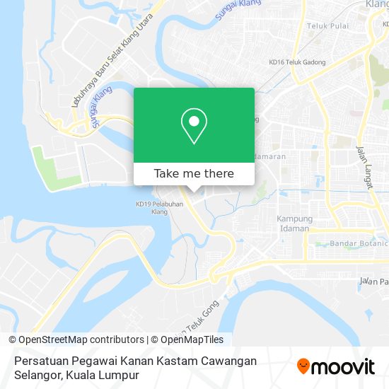 Persatuan Pegawai Kanan Kastam Cawangan Selangor map