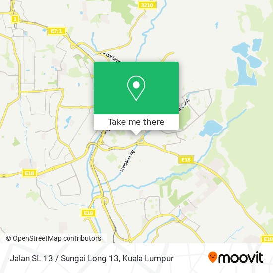 Jalan SL 13 / Sungai Long 13 map