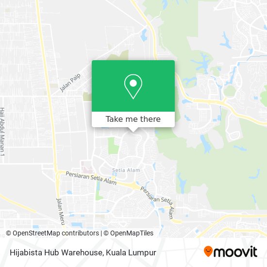 Hijabista Hub Warehouse map