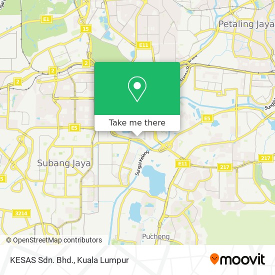 KESAS Sdn. Bhd. map