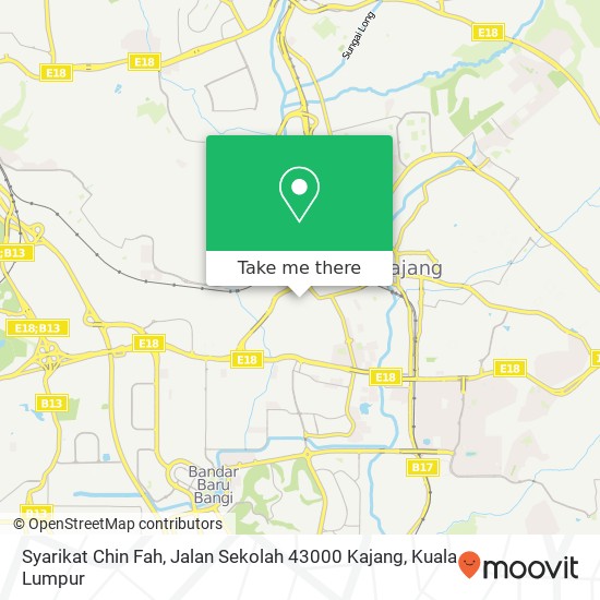 Syarikat Chin Fah, Jalan Sekolah 43000 Kajang map