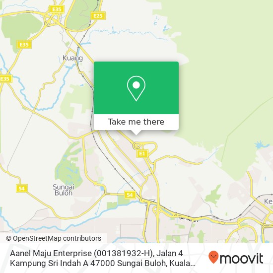 Peta Aanel Maju Enterprise (001381932-H), Jalan 4 Kampung Sri Indah A 47000 Sungai Buloh