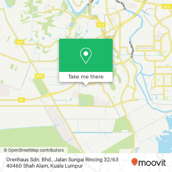Orenhaus Sdn. Bhd., Jalan Sungai Rincing 32 / 63 40460 Shah Alam map