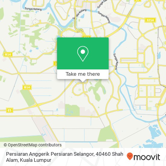 Peta Persiaran Anggerik Persiaran Selangor, 40460 Shah Alam