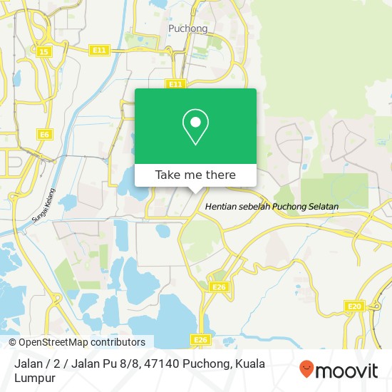 Peta Jalan / 2 / Jalan Pu 8 / 8, 47140 Puchong