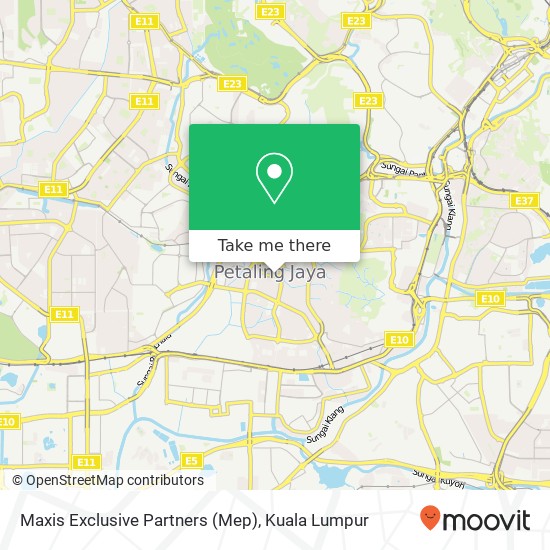 Maxis Exclusive Partners (Mep) map