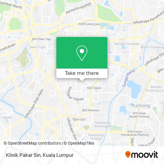 Klinik Pakar Sin map