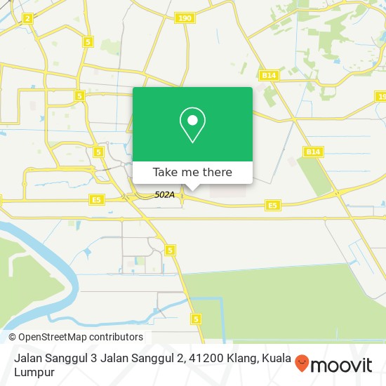 Jalan Sanggul 3 Jalan Sanggul 2, 41200 Klang map