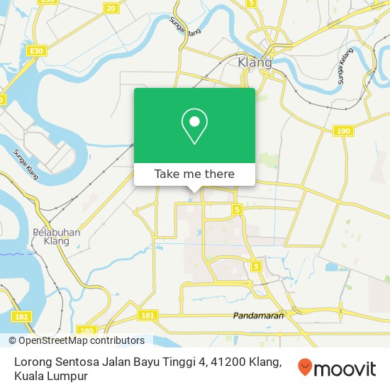 Lorong Sentosa Jalan Bayu Tinggi 4, 41200 Klang map