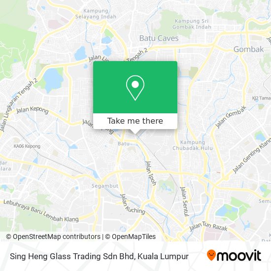 Peta Sing Heng Glass Trading Sdn Bhd