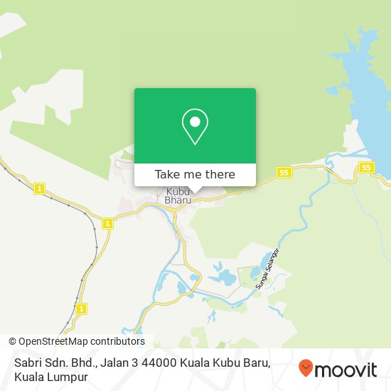 Sabri Sdn. Bhd., Jalan 3 44000 Kuala Kubu Baru map
