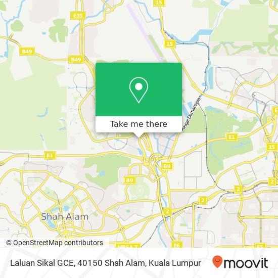 Laluan Sikal GCE, 40150 Shah Alam map