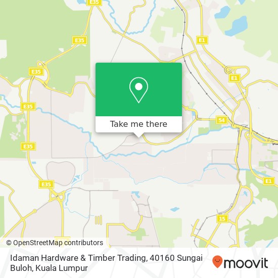 Peta Idaman Hardware & Timber Trading, 40160 Sungai Buloh