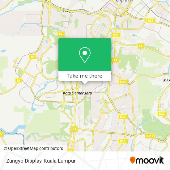 Zungyo Display map