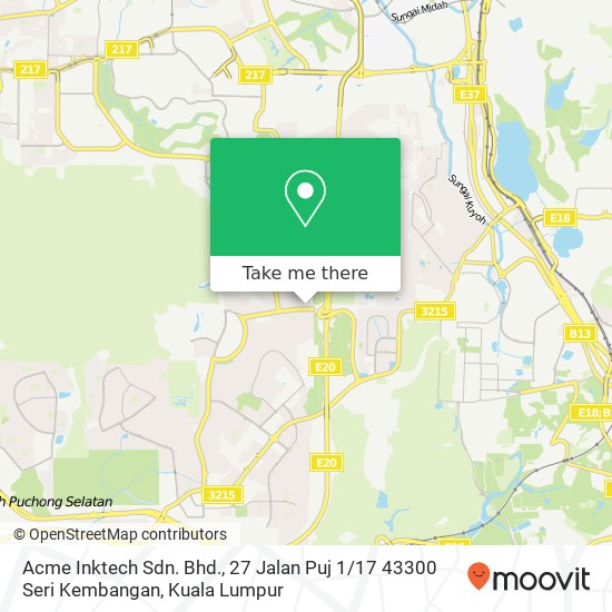 Acme Inktech Sdn. Bhd., 27 Jalan Puj 1 / 17 43300 Seri Kembangan map