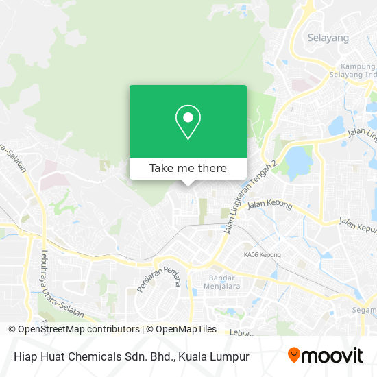 Peta Hiap Huat Chemicals Sdn. Bhd.