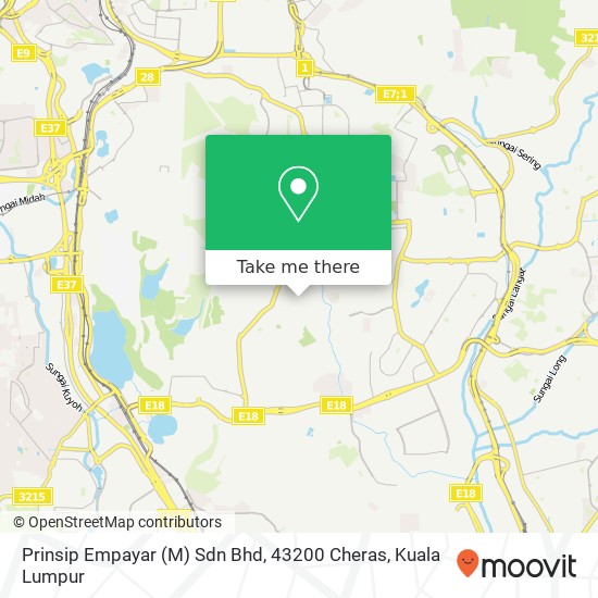 Prinsip Empayar (M) Sdn Bhd, 43200 Cheras map