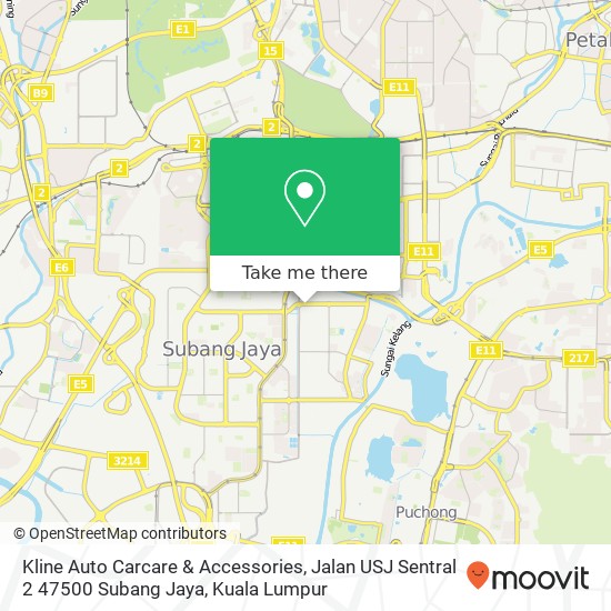 Kline Auto Carcare & Accessories, Jalan USJ Sentral 2 47500 Subang Jaya map