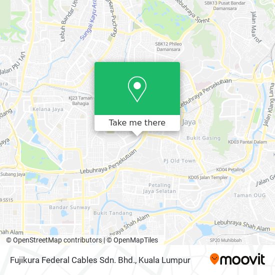 Fujikura Federal Cables Sdn. Bhd. map