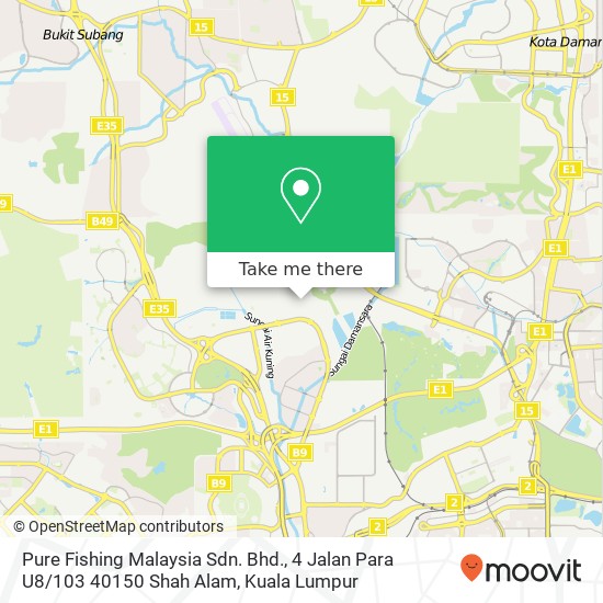 Pure Fishing Malaysia Sdn. Bhd., 4 Jalan Para U8 / 103 40150 Shah Alam map