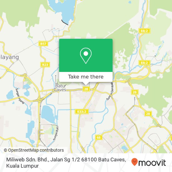 Miliweb Sdn. Bhd., Jalan Sg 1 / 2 68100 Batu Caves map