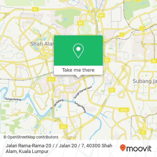 Jalan Rama-Rama-20 / / Jalan 20 / 7, 40300 Shah Alam map