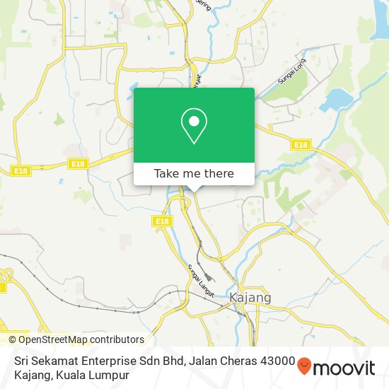 Peta Sri Sekamat Enterprise Sdn Bhd, Jalan Cheras 43000 Kajang