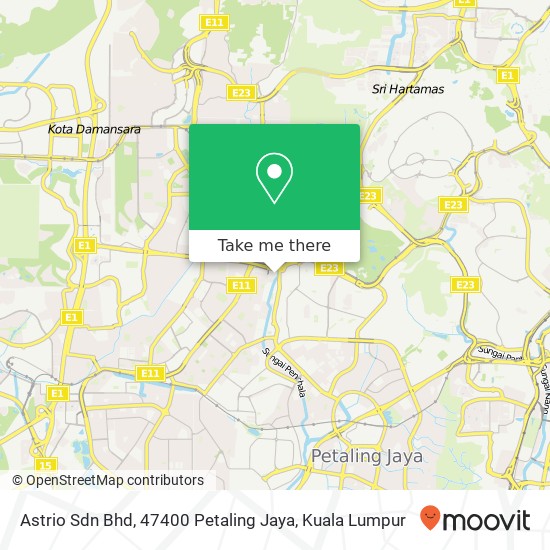 Astrio Sdn Bhd, 47400 Petaling Jaya map