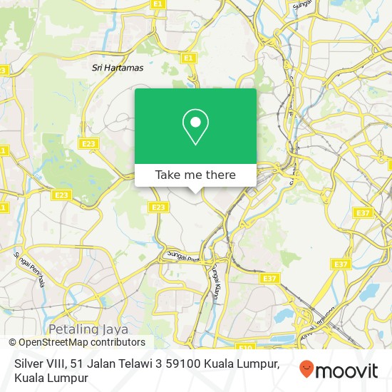 Peta Silver VIII, 51 Jalan Telawi 3 59100 Kuala Lumpur