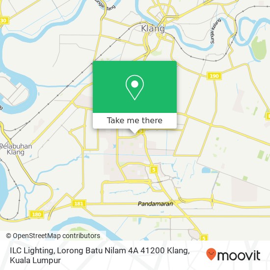 ILC Lighting, Lorong Batu Nilam 4A 41200 Klang map