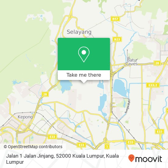Jalan 1 Jalan Jinjang, 52000 Kuala Lumpur map