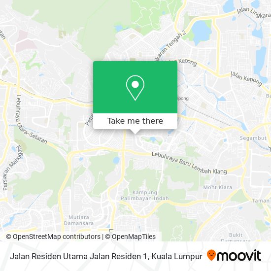 Jalan Residen Utama Jalan Residen 1 map