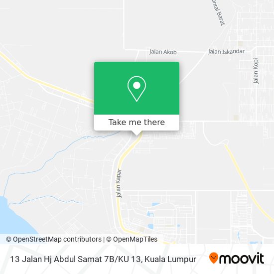 Peta 13 Jalan Hj Abdul Samat 7B / KU 13