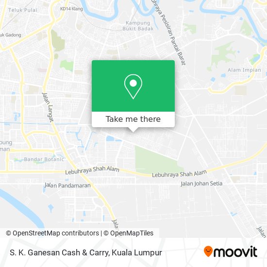 S. K. Ganesan Cash & Carry map