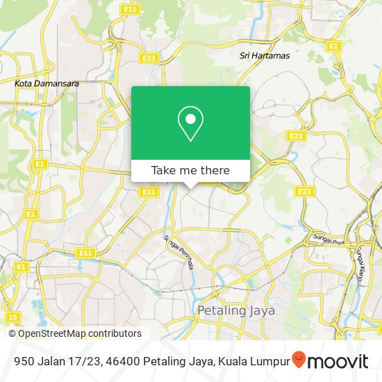 Peta 950 Jalan 17 / 23, 46400 Petaling Jaya