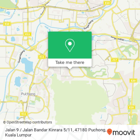 Jalan 9 / Jalan Bandar Kinrara 5 / 11, 47180 Puchong map