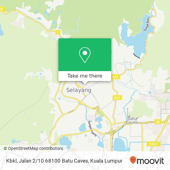 Kbkl, Jalan 2 / 10 68100 Batu Caves map