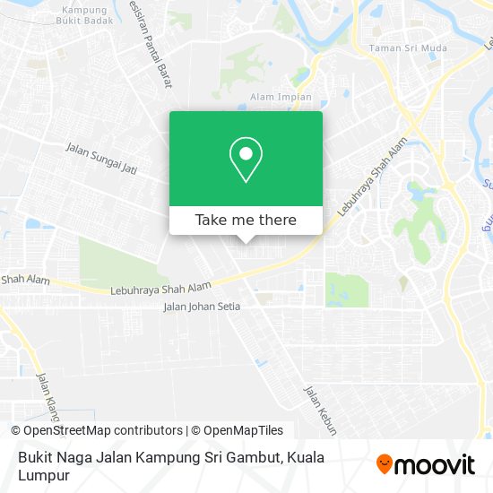 Peta Bukit Naga Jalan Kampung Sri Gambut