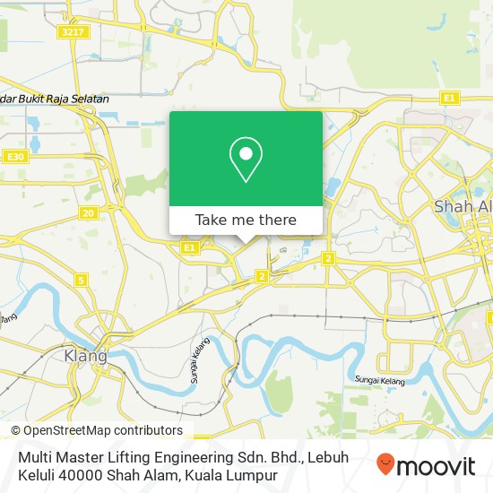 Multi Master Lifting Engineering Sdn. Bhd., Lebuh Keluli 40000 Shah Alam map