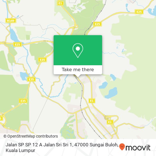 Peta Jalan SP SP 12 A Jalan Sri Sri 1, 47000 Sungai Buloh