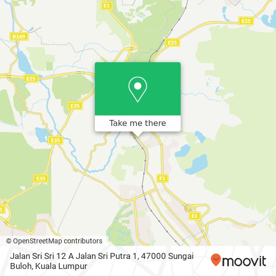 Jalan Sri Sri 12 A Jalan Sri Putra 1, 47000 Sungai Buloh map