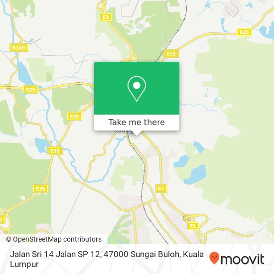 Peta Jalan Sri 14 Jalan SP 12, 47000 Sungai Buloh