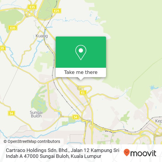 Cartraco Holdings Sdn. Bhd., Jalan 12 Kampung Sri Indah A 47000 Sungai Buloh map