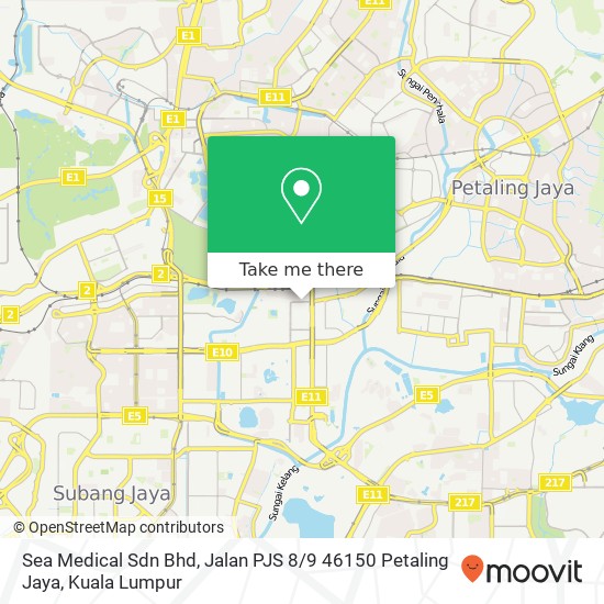 Sea Medical Sdn Bhd, Jalan PJS 8 / 9 46150 Petaling Jaya map