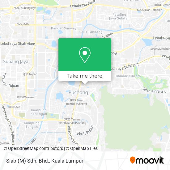 Siab (M) Sdn. Bhd. map