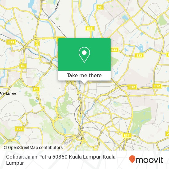 Cofibar, Jalan Putra 50350 Kuala Lumpur map