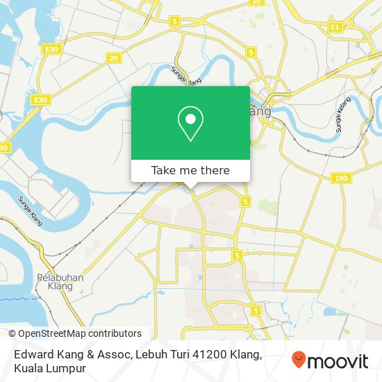 Edward Kang & Assoc, Lebuh Turi 41200 Klang map