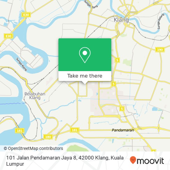101 Jalan Pendamaran Jaya 8, 42000 Klang map